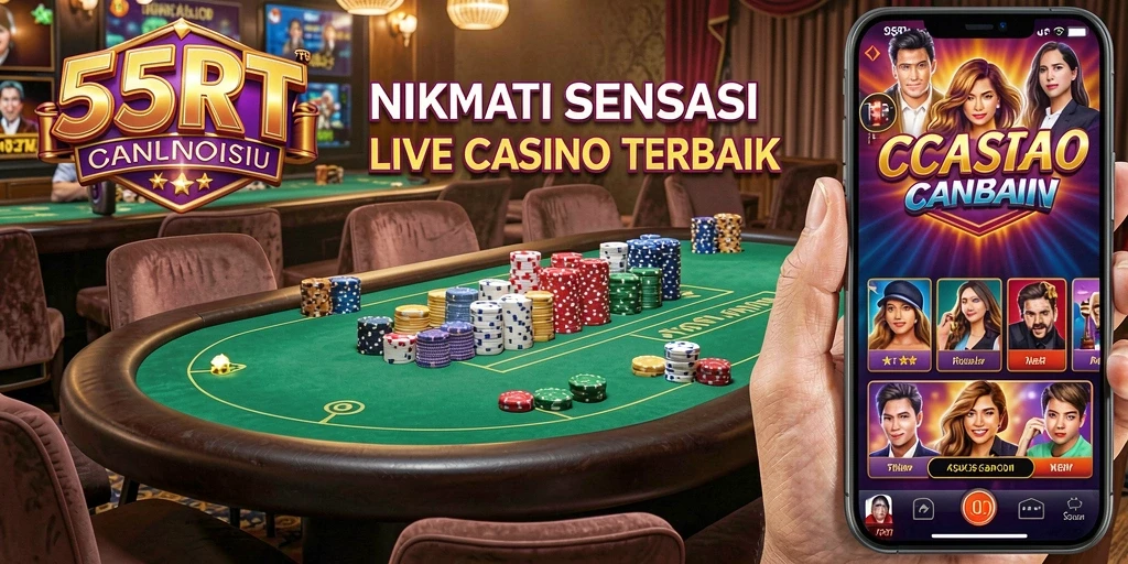 Tampilan antarmuka permainan Live Casino yang menarik dan interaktif.