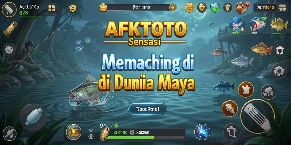 Gambaran gameplay <strong>AFKTOTO</strong> menampilkan momen memancing yang mendebarkan.