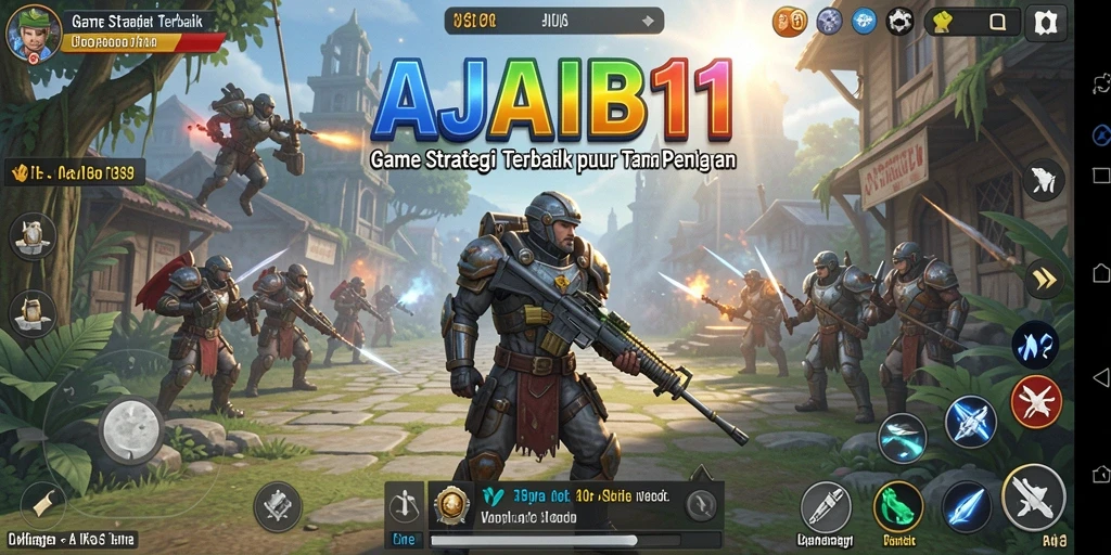 Tampilan strategi pertempuran yang menarik di AJAIB11.