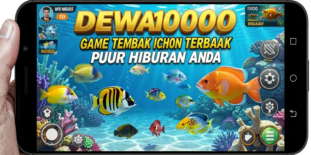 Tampilan gameplay DEWA1000 yang seru saat menembak ikan.