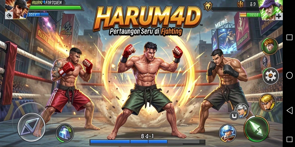 Gameplay menarik dalam pertarungan seru HARUM4D.