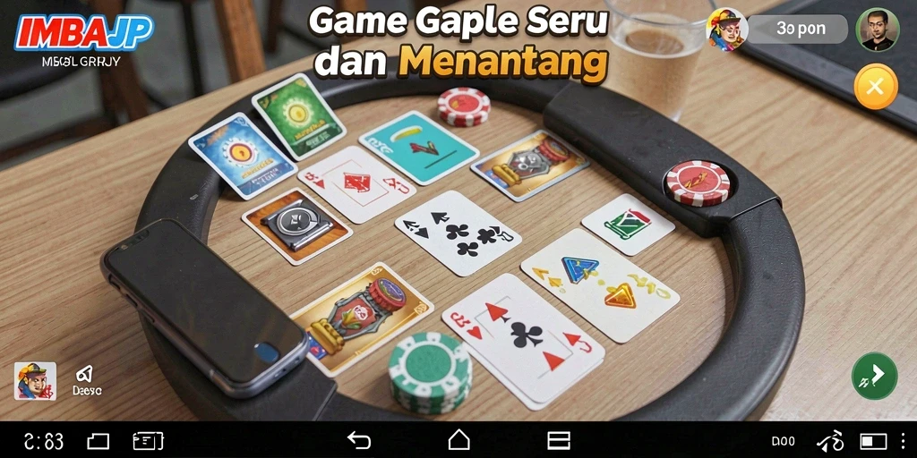 Tampilan gameplay <strong>IMBAJP</strong> dengan efek visual mengesankan.