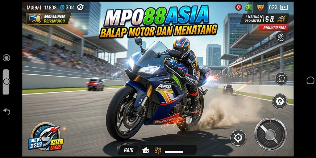 Gameplay seru dari MPO88ASIA dengan balapan motor yang mendebarkan.