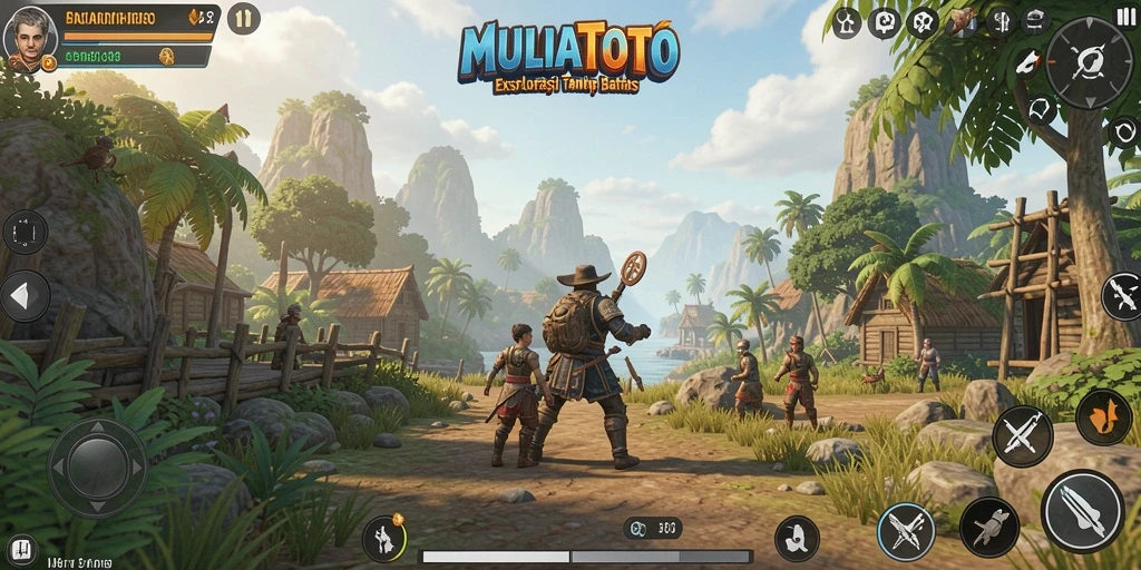 Screenshot gameplay <strong>MULIATOTO</strong> menunjukkan eksplorasi dunia terbuka yang menakjubkan.