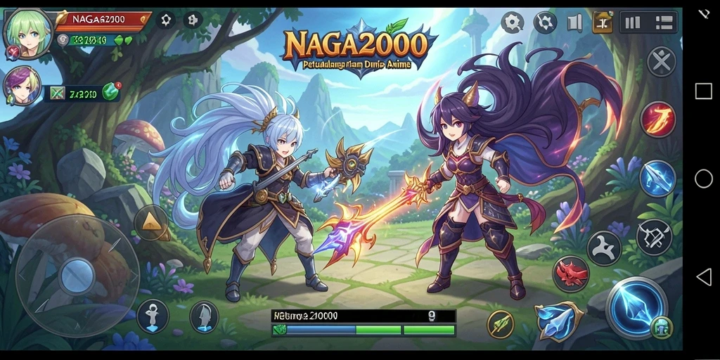 Gameplay dinamis dan karakter Anime yang menarik di NAGA2000.