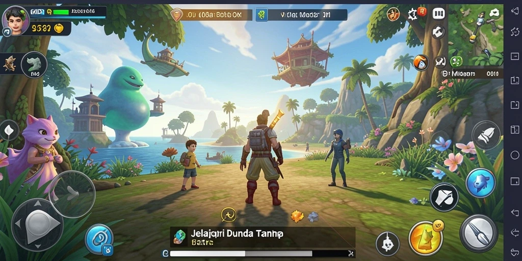 Tampilan gameplay OKIDR yang menakjubkan dan penuh petualangan.