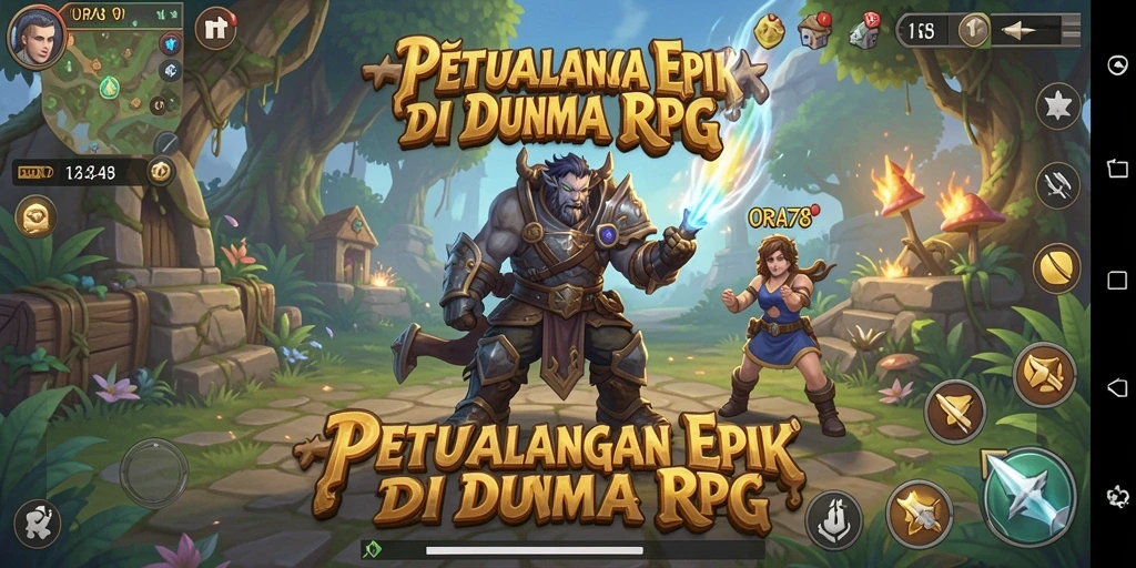 Tampilan gameplay <strong>ORA78</strong> yang seru dan mendebarkan dalam dunia RPG.