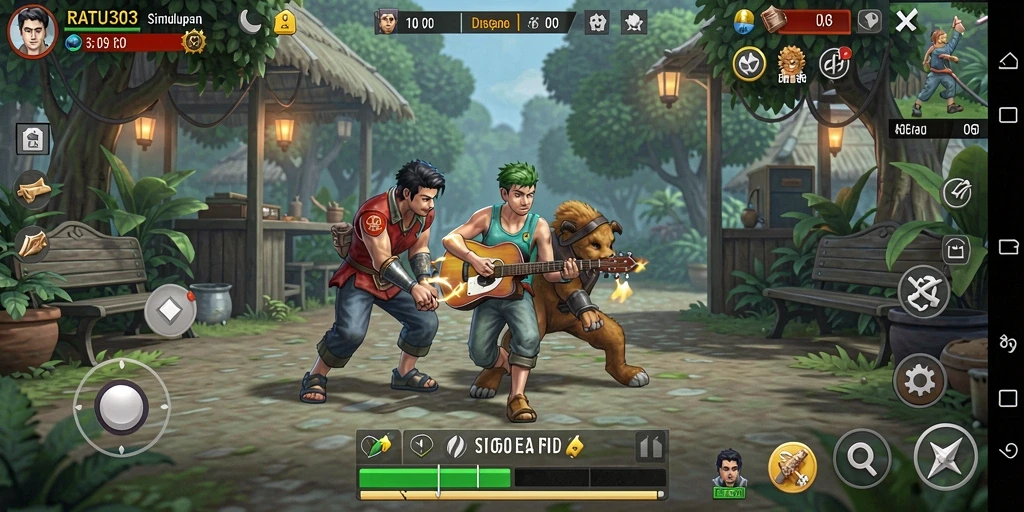 Tampilan gameplay yang mendebarkan dari RATU303, menghadirkan simulasi interaktif.