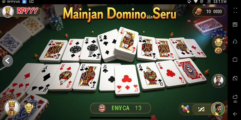 Tampilan gameplay Domino yang menyenangkan dan menarik.