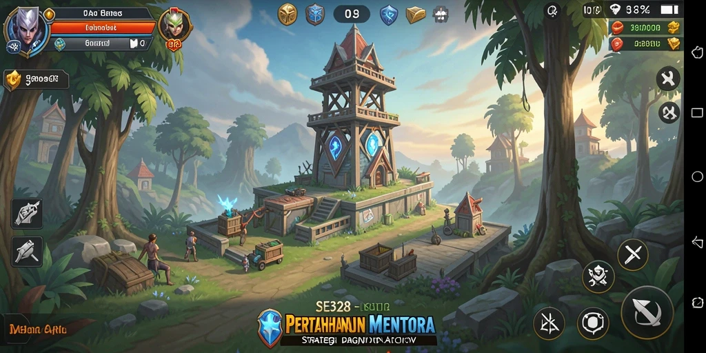 Tampilan gameplay SE328 yang mendebarkan dalam Tower Defense.