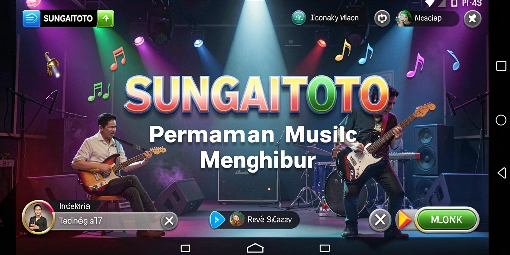 Tampilan gameplay menarik dari SUNGAITOTO yang mengajak bermain musik.
