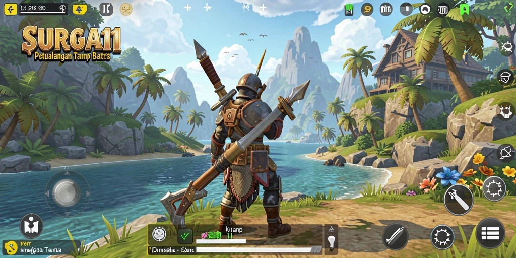 Gameplay SURGA11 yang menampilkan dunia terbuka yang luas dan menakjubkan.